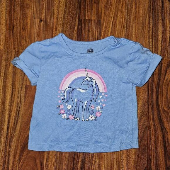 5 for $25 Kids Headquarters Periwinkle Unicorn Tee Toddler Size 2T - Picture 1 of 4